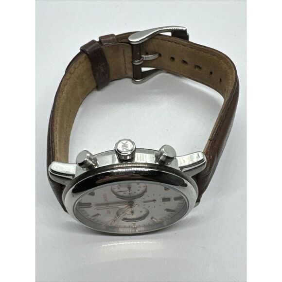 Michael Kors Landaulet MK8372 Mens Brown Leather Analog Dial Quartz Watch JNA780 main image 4